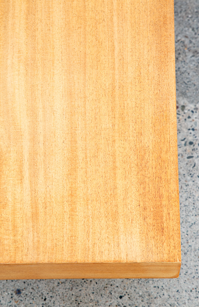 Mid Century Modern Coffee Table George Nelson Blonde Birch Vintage Surfboard - Image 9