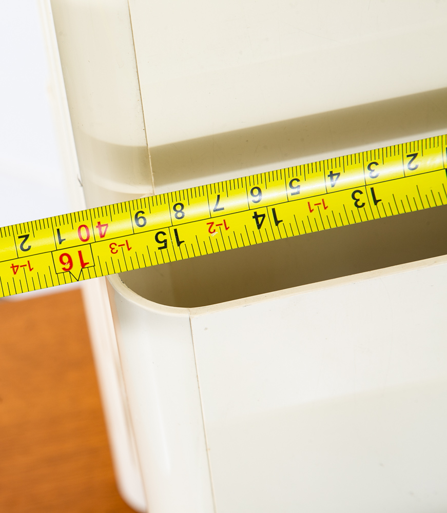 Mid Century Modern Magazine Holder White Kartell Italy G. Stoppino Vintage Mcm - Image 10