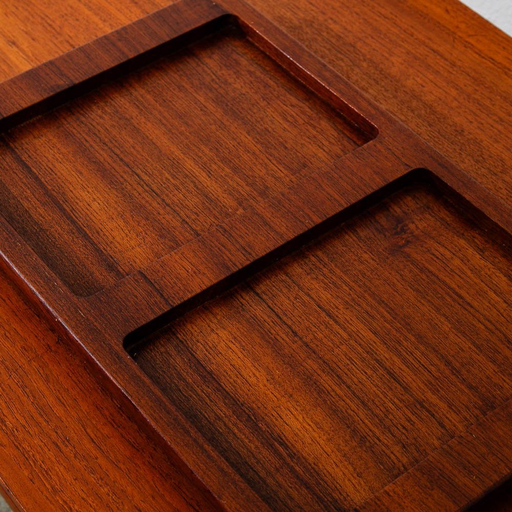 Mid Century Modern Danish Vintage ESA Serving Tray Made From Solid Teak Wood Mcm - Image 7
