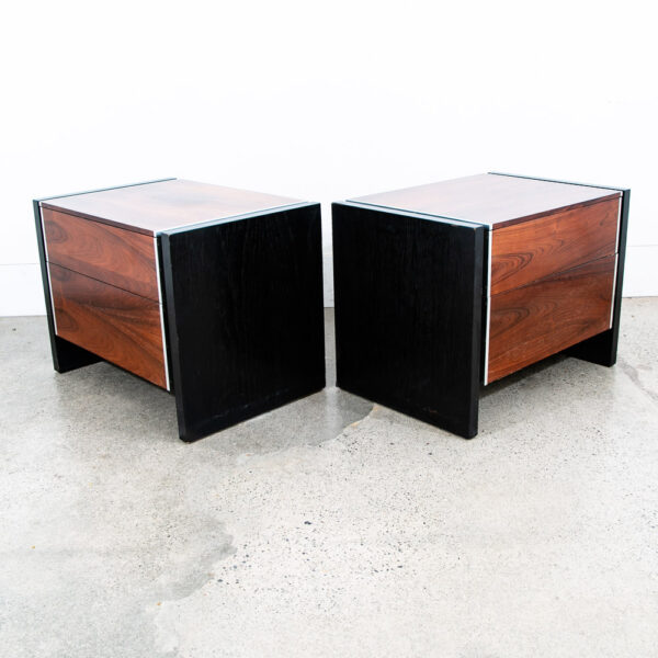 Mid Century Modern Nightstands End Side Tables Rosewood Glenn of California NM - Image 2