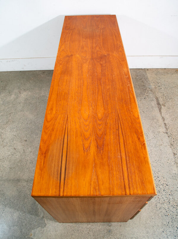 Mid Century Modern Credenza Server Buffet Teak Drawers Doors Denmark Vintage Mcm - Image 3