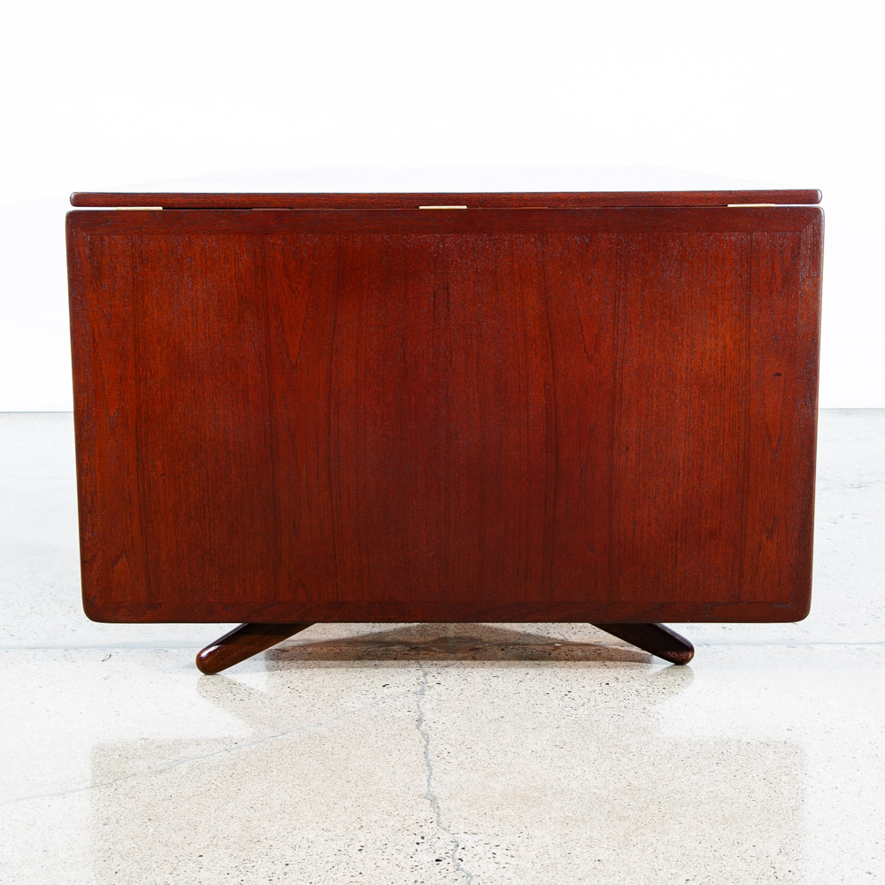 Mid Century Danish Modern Dining Table Hans Wegner Teak Andreas Tuck AT-314 Leaf - Image 5