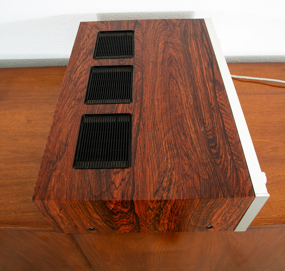 Vintage Luxman Reciever R-600S Solid State Case Stereo Tuner Multiplex Rosewood - Image 2