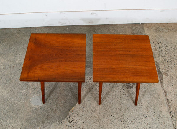 Mid Century Danish Modern Side Tables End Dansk IHQ Jens Quistgaard Staved Teak - Image 9