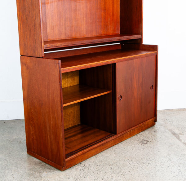 Mid Century Danish Modern Bookshelf Cabinet Teak Shelves Borge Mogensen Denmark - Image 7