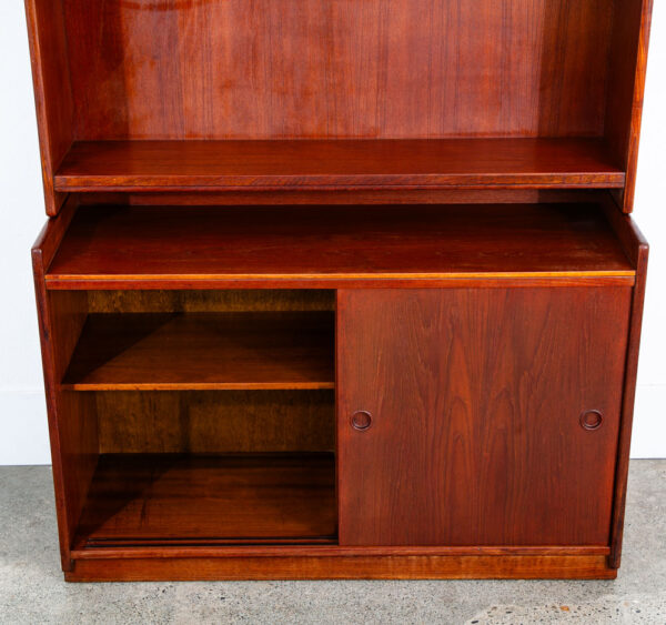 Mid Century Danish Modern Bookshelf Cabinet Teak Shelves Borge Mogensen Denmark - Image 11