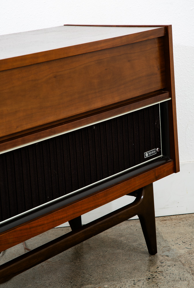 Mid Century Modern Stereo Console Record Player Hifi Radio Nivico Solid State - Image 11
