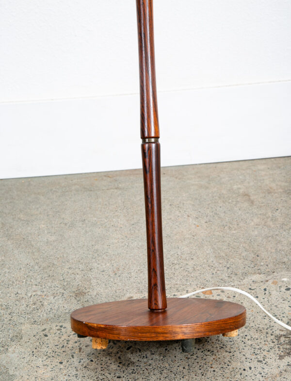 Mid Century Modern Danish Solid Rosewood Floor Lamp Shade Ribbed MCM Denmark Mcm - Image 6