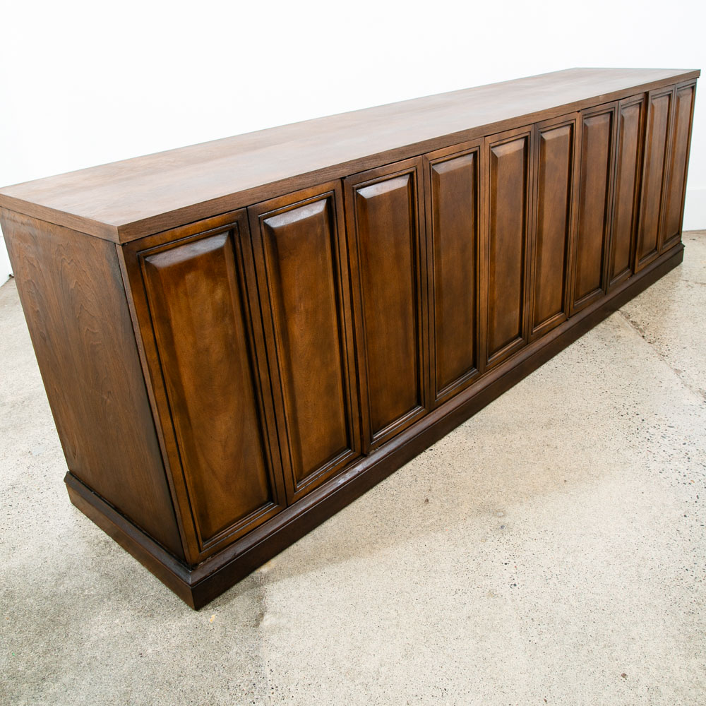Mid Century Modern Credenza Cabinet Storage 4 doors Wide Large 89" Media Audio