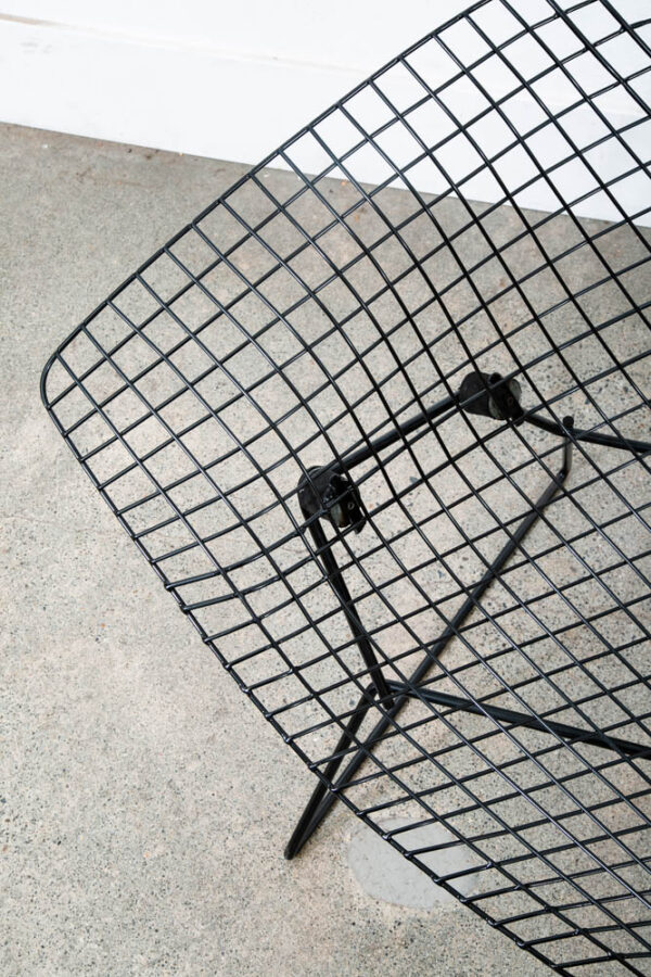 Mid Century Modern Lounge Diamond Chair Harry Bertoia Knoll Black Large Mcm LG - Image 11