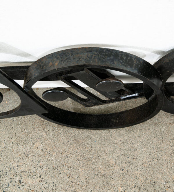 Mid Century Modern Metal Wall Sculpture Abstract Original Denmark Heavy Iron Mcm - Image 5