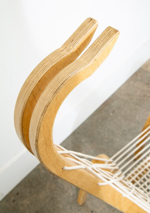 Mid Century Modern Lounge Chair Scorpion Rope Sculptural High Back Vintage Mcm - Image 11