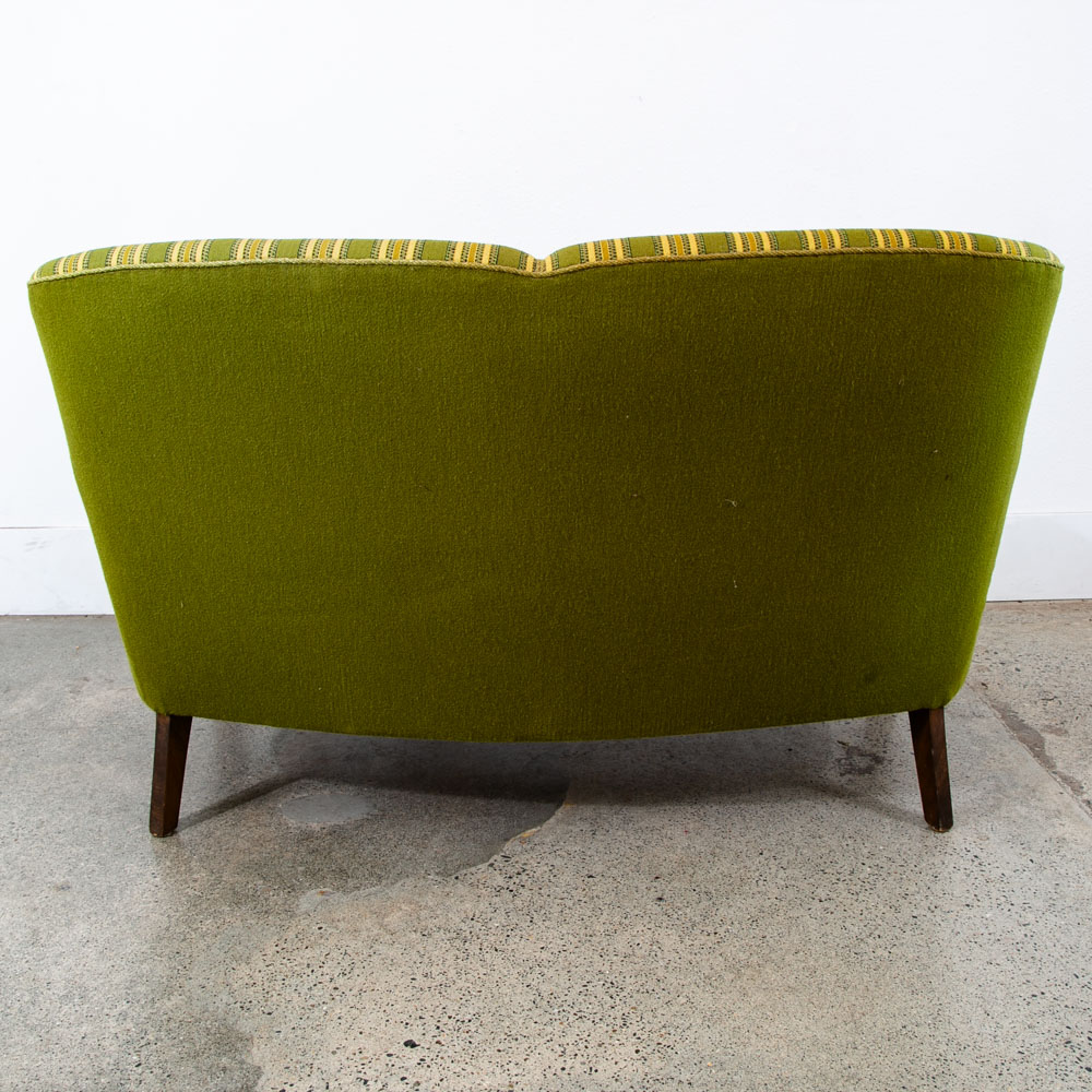 Mid Century Danish Modern Couch Sofa Svend Skipper Green Loveseat Settee 2 Seat - Image 11