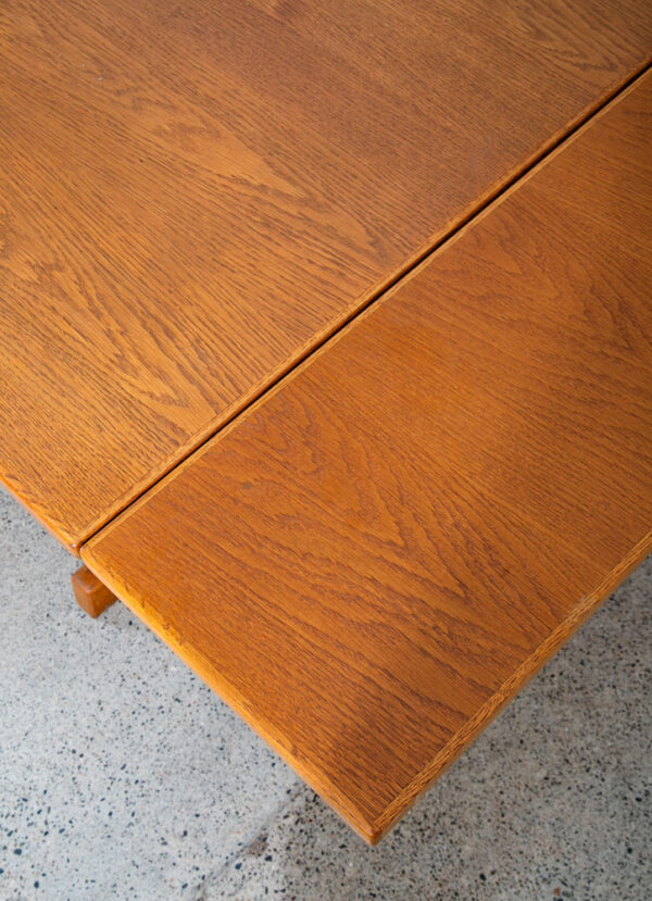 Mid Century Danish Modern Dining Table Solid Oak Rectangular Ditte Adrian Heath - Image 8