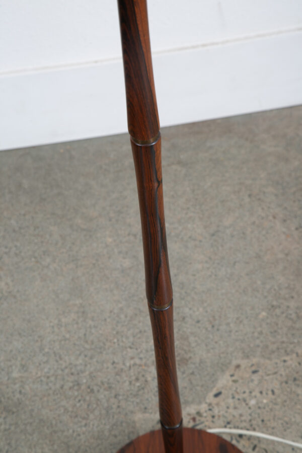 Mid Century Modern Danish Solid Rosewood Floor Lamp Shade Ribbed MCM Denmark Mcm - Image 8