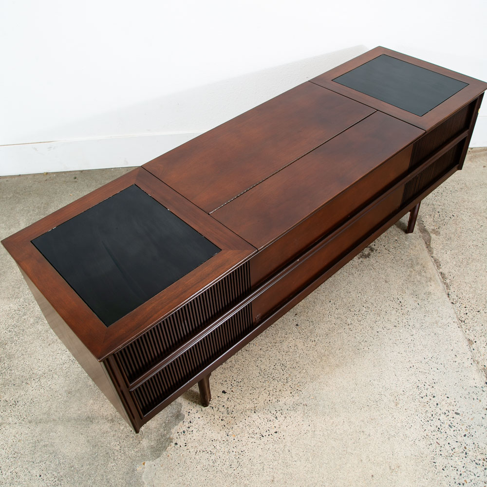 Mid Century Modern Stereo Console Record Player General Electric Radio Audio Mcm - Image 2