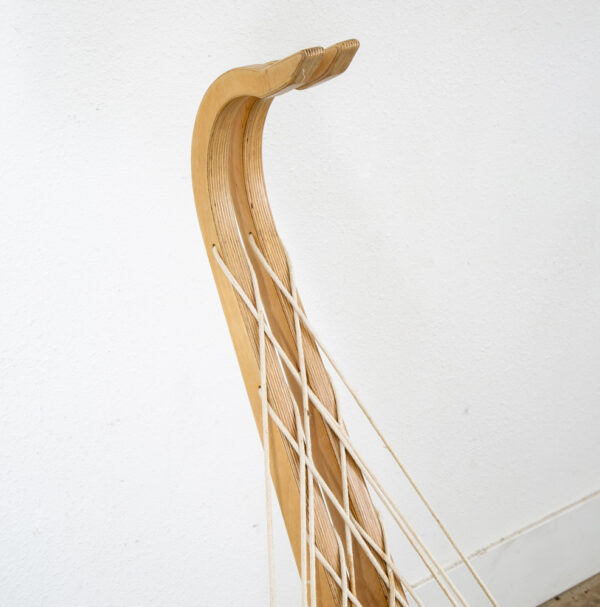 Mid Century Modern Lounge Chair Scorpion Rope Sculptural High Back Vintage Mcm - Image 7