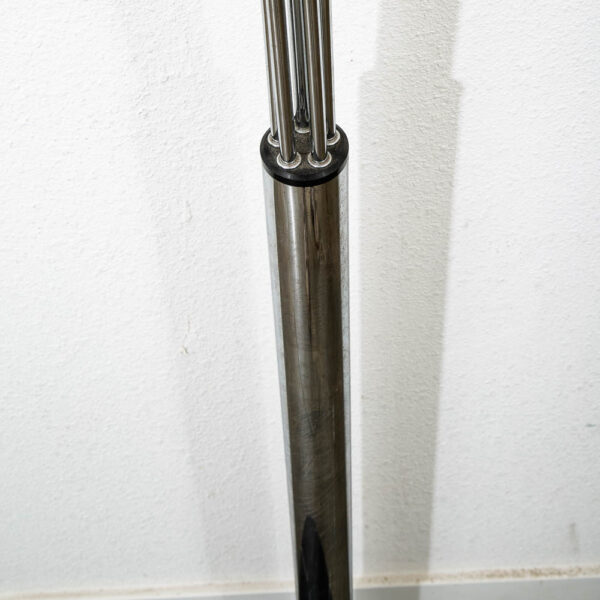 Mid Century Modern Floor Lamp Marble 5 Sofa Light Chrome Red Overhang Mcm Couch - Image 4