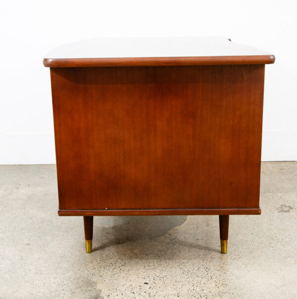 Mid Century Danish Modern Desk 6 Drawer Teak Cabinet Wood Office Executive Mcm - Image 7