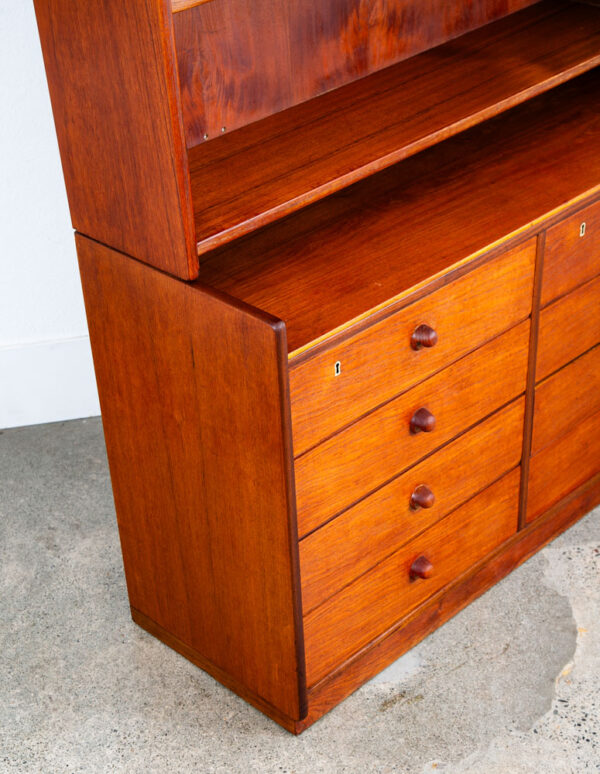 Mid Century Danish Modern Bookshelf Cabinet Teak Shelves Borge Mogensen Denmark - Image 10