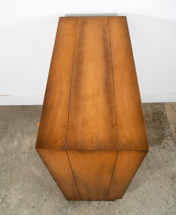 Mid Century Modern Dresser Highboy American Martinsville Drexel Bleached Walnut - Image 3