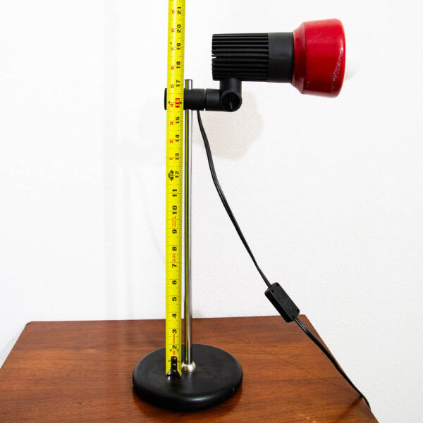 Mid Century Modern Adjustable Modular Table Lamp Black Red Office Desk Lamp Mcm - Image 7