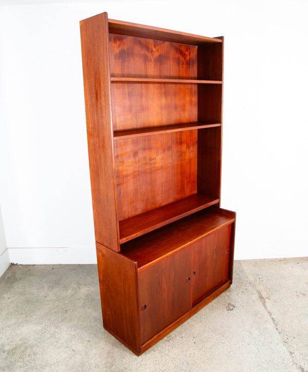 Mid Century Danish Modern Bookshelf Cabinet Teak Shelves Borge Mogensen Denmark - Image 2