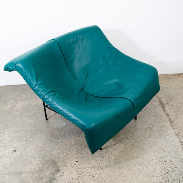 Mid Century Modern Lounge Chair Leather Montis Butterfly Gerard Van Den Berg 80s - Image 2