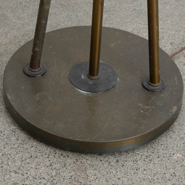 Mid Century Modern Floor Lamp Side Table Glass Metal Gerald Thurston Vintage Mcm - Image 3