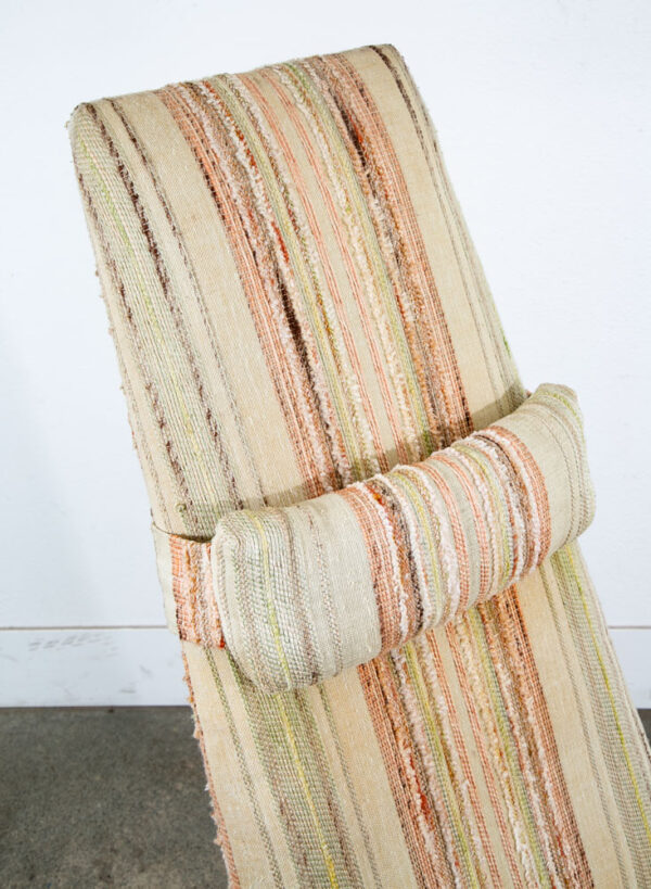 Mid Century Modern Lounge Chair Adrian Pearsall Slim Jim Tweed Walnut Arms Paws - Image 4