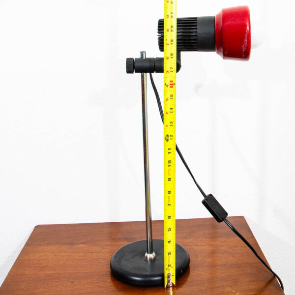 Mid Century Modern Adjustable Modular Table Lamp Black Red Office Desk Lamp Mcm - Image 8