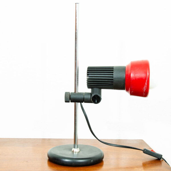 Mid Century Modern Adjustable Modular Table Lamp Black Red Office Desk Lamp Mcm - Image 9
