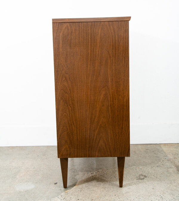 Mid Century Modern Dresser Highboy Kroehler Furniture Walnut 4 Drawer Brown Mcm - Image 4
