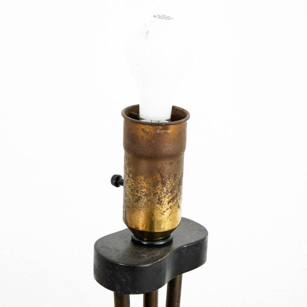 Mid Century Modern Floor Lamp Side Table Glass Metal Gerald Thurston Vintage Mcm - Image 5