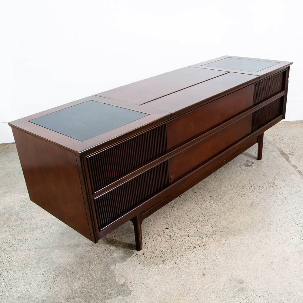 Mid Century Modern Stereo Console Record Player General Electric Radio Audio Mcm - Image 4