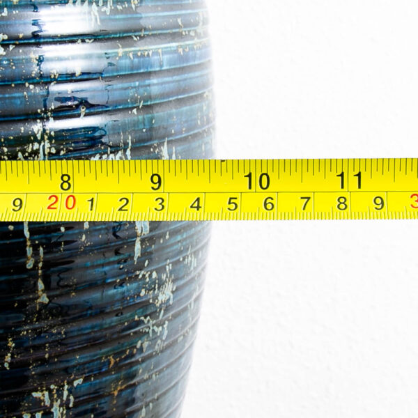 Mid Century Modern Table Lamp Ceramic Blue Teal Glaze Studio Design Vintage Mcm - Image 10