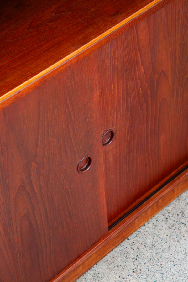 Mid Century Danish Modern Bookshelf Cabinet Teak Shelves Borge Mogensen Denmark - Image 6