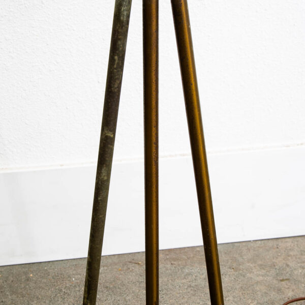 Mid Century Modern Floor Lamp Side Table Glass Metal Gerald Thurston Vintage Mcm - Image 7