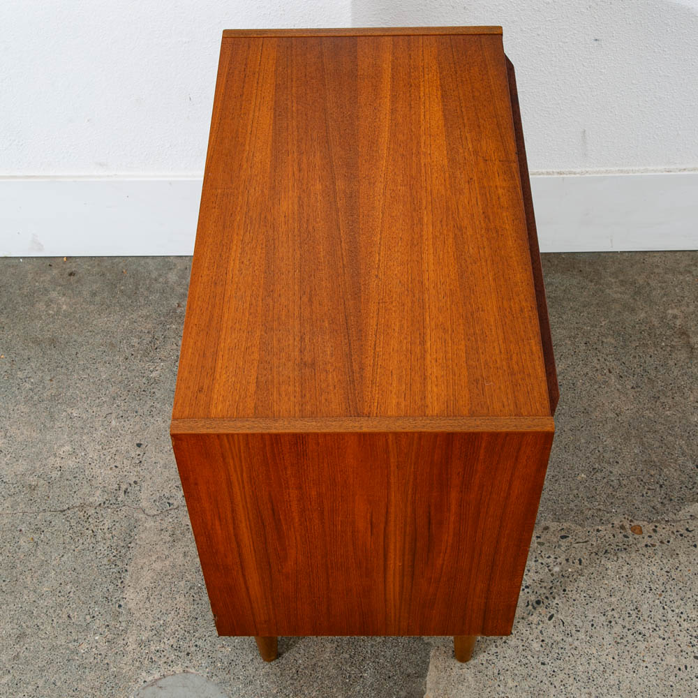 Mid Century Danish Modern Chest Drawers Table 3 Drawer Teak Denmark Side End Mcm - Image 3