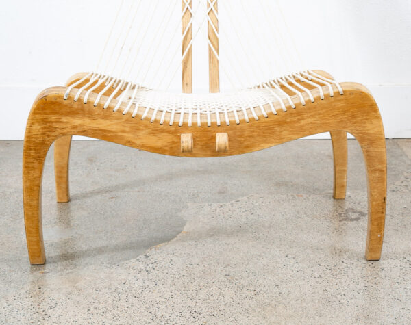 Mid Century Modern Lounge Chair Scorpion Rope Sculptural High Back Vintage Mcm - Image 10