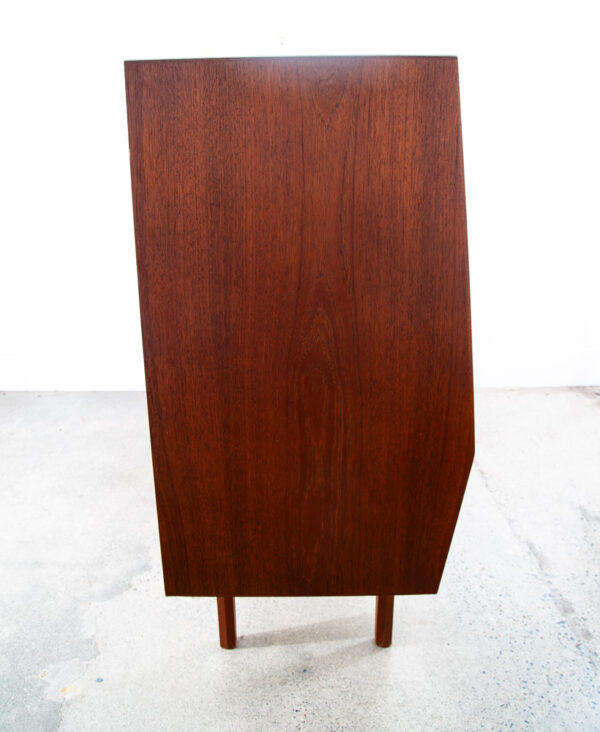 Mid Century Danish Modern Credenza Highboard Teak Sliding Doors Bar Mobler Mcm - Image 3