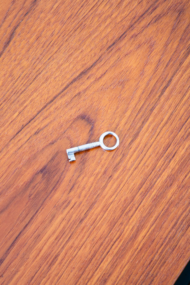 Mid Century Danish Modern Desk Teak Wood Executive Sled Mcm 6 Drawer Book Shelf - Image 8