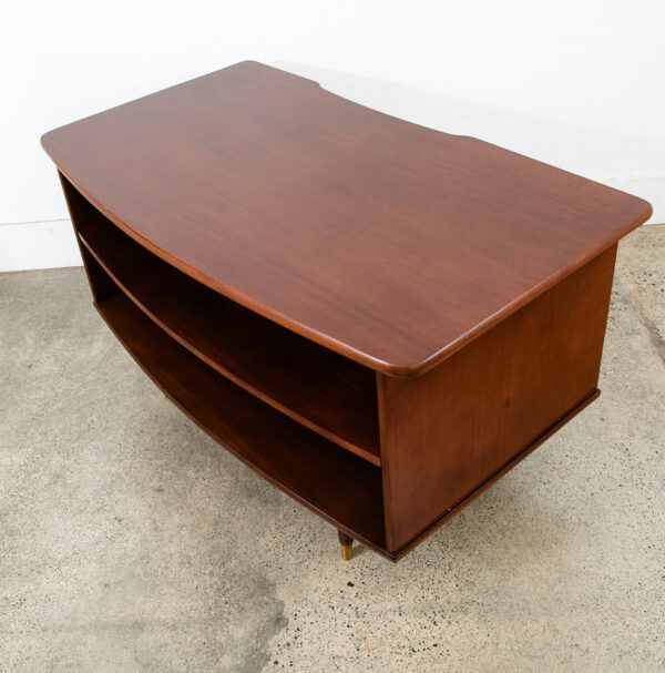 Mid Century Danish Modern Desk 6 Drawer Teak Cabinet Wood Office Executive Mcm - Image 12