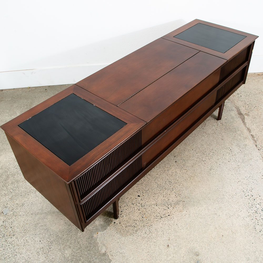 Mid Century Modern Stereo Console Record Player General Electric Radio Audio Mcm - Image 9