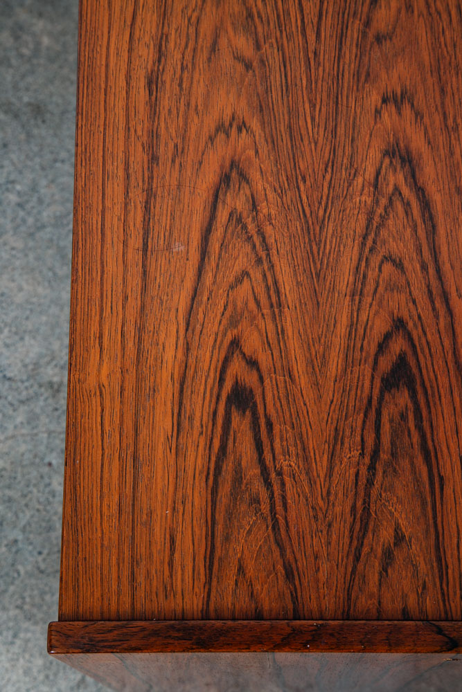 Mid Century Danish Modern Nightstands End Side Table Rosewood Sannemans Drawers - Image 8