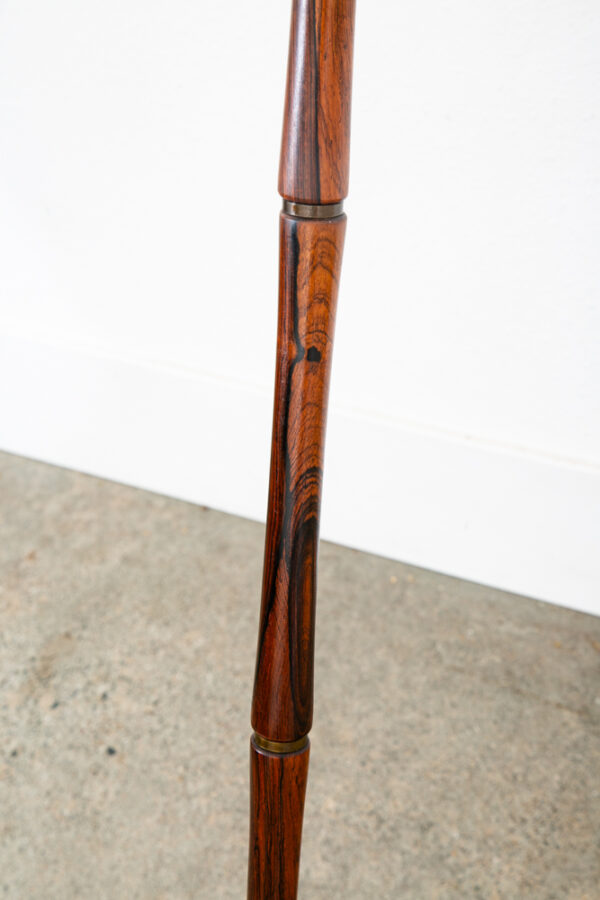 Mid Century Modern Danish Solid Rosewood Floor Lamp Shade Ribbed MCM Denmark Mcm - Image 7