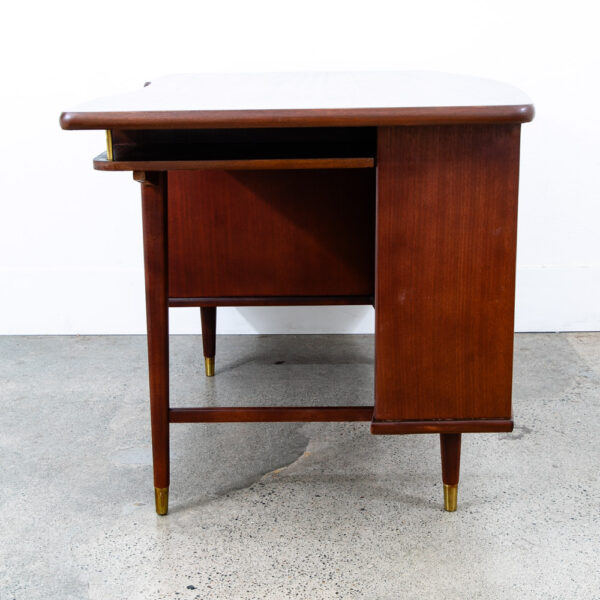 Mid Century Danish Modern Desk 6 Drawer Teak Cabinet Wood Office Executive Mcm - Image 11
