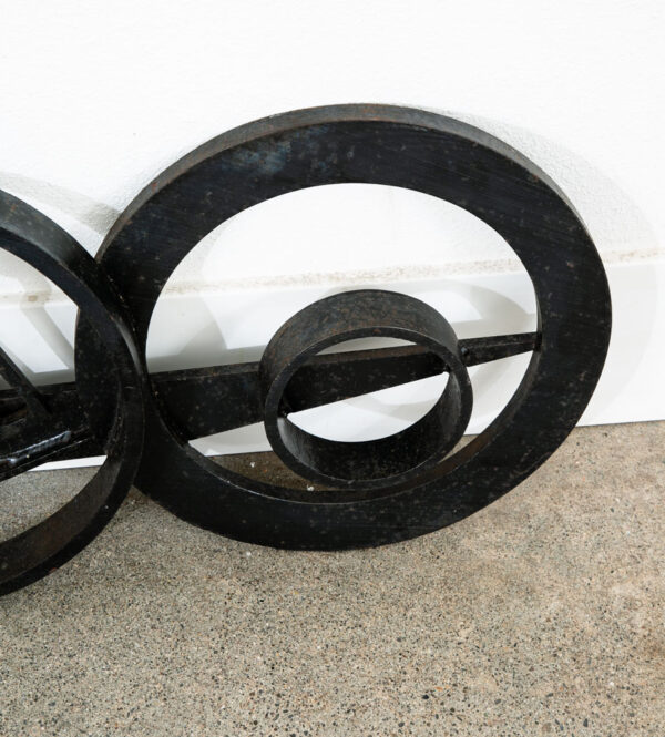 Mid Century Modern Metal Wall Sculpture Abstract Original Denmark Heavy Iron Mcm - Image 7