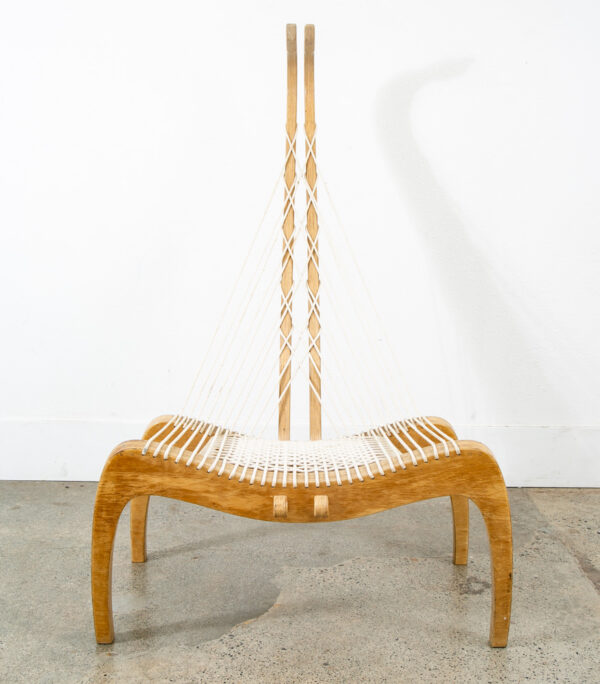 Mid Century Modern Lounge Chair Scorpion Rope Sculptural High Back Vintage Mcm - Image 2