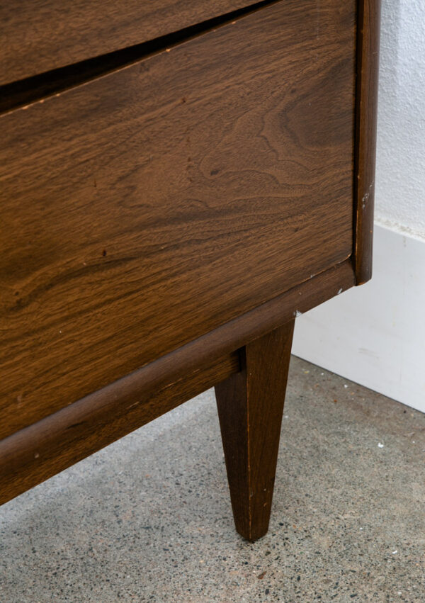 Mid Century Modern Dresser Highboy Kroehler Furniture Walnut 4 Drawer Brown Mcm - Image 8